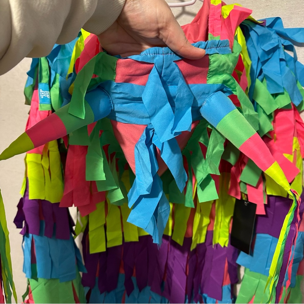 Tipsy Elves Multicolor Fringe Dress - Picture 6 of 6